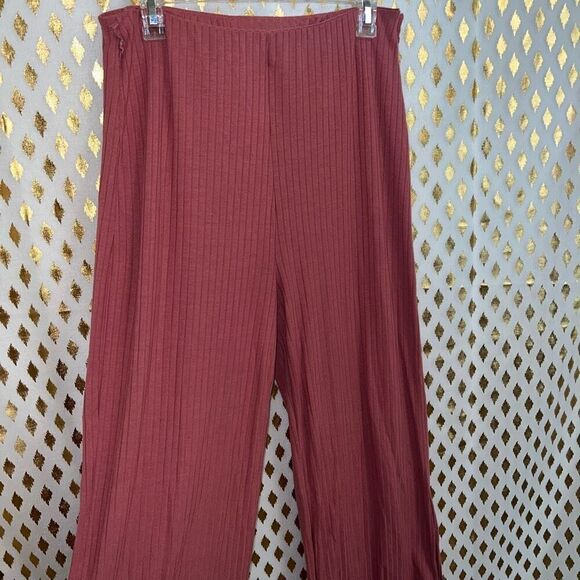 Bundle set of pants pink flowy and seamless leggings size L - Picture 4 of 12